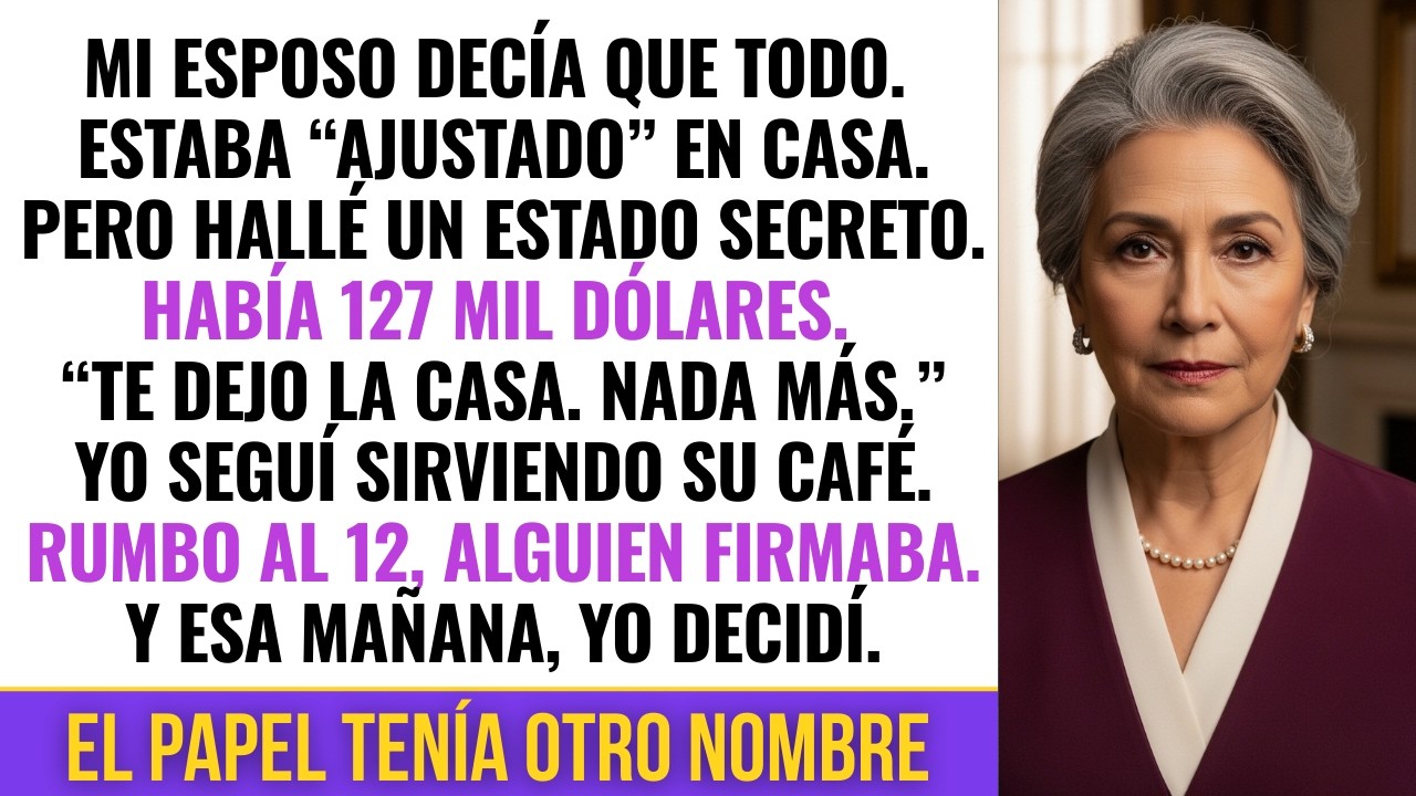 Encontré su cuenta oculta y un testamento con otro nombre… pero él no sabía lo que ya hice