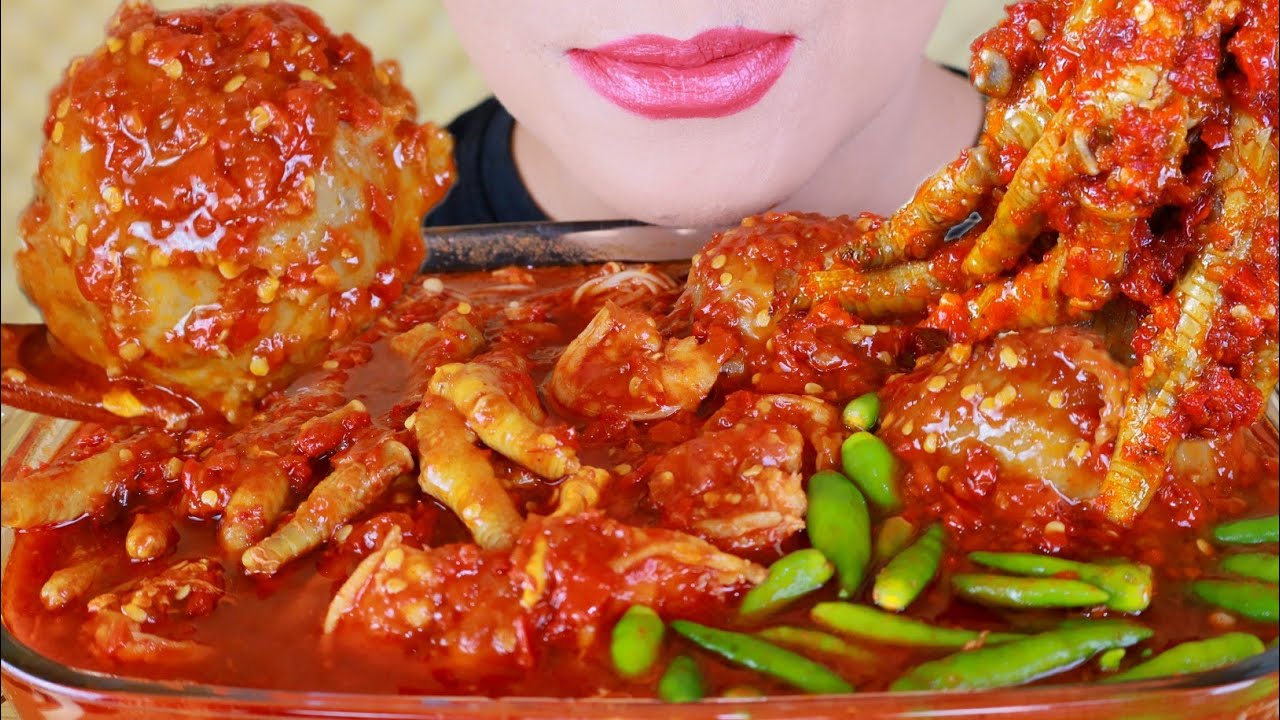 ASMR SEBLAK BAKSO JAMUR ENOKI CEKER SUPER PEDAS | ASMR MUKBANG INDONESIA