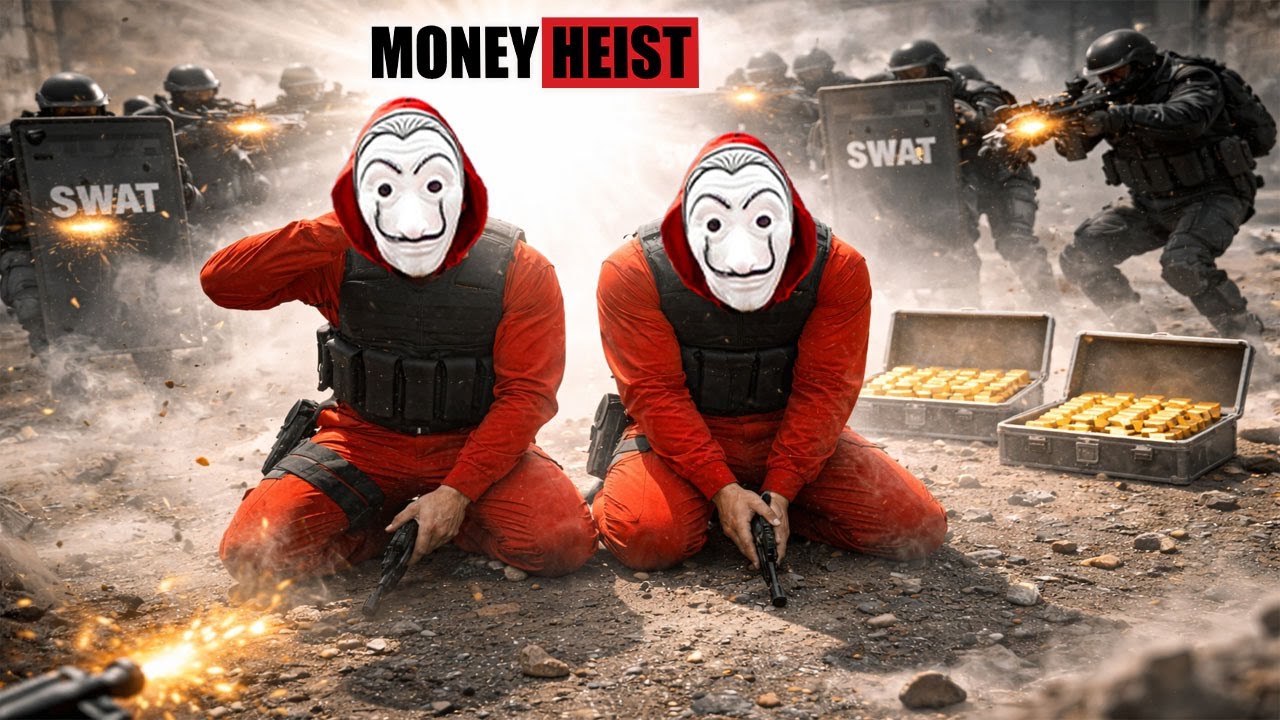 PARKOUR VS MONEY HEIST : Bad Guy Breaks Security at Police HQ for Money | Epic POV