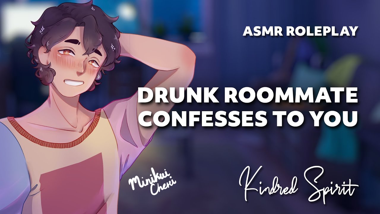 Drunk Roommate Confession / ASMR Roleplay / Friends to Lovers / Roommates to Lovers / Flirty / M4F
