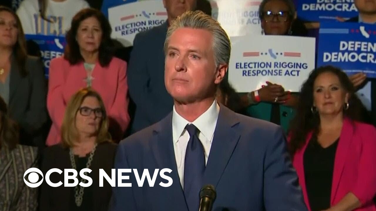 Immigration agents seen near Newsom event as California governor announces redistricting plan