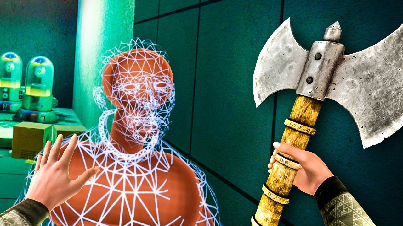 SECRET BATTLE AXE IS AN OVERPOWERED WEAPON - Boneworks VR Gameplay