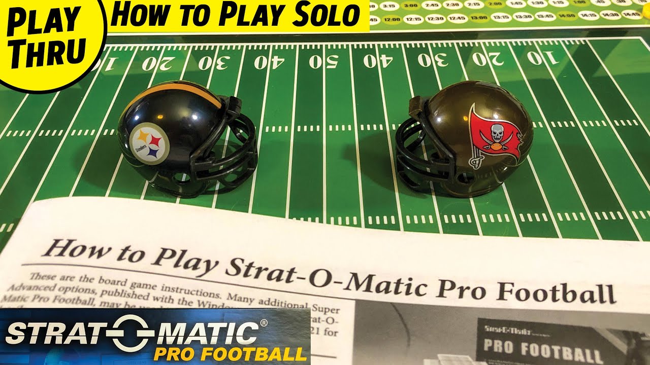 How to Play STRAT-O-MATIC PRO FOOTBALL with a 1st Quarter Playthrough