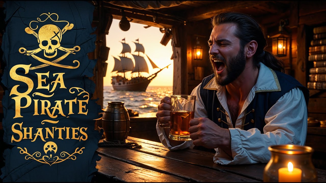 Sea Shanties & Pirate Songs – Tavern by the Sea  1h+ Male Vocal, Nautical Atmosphere