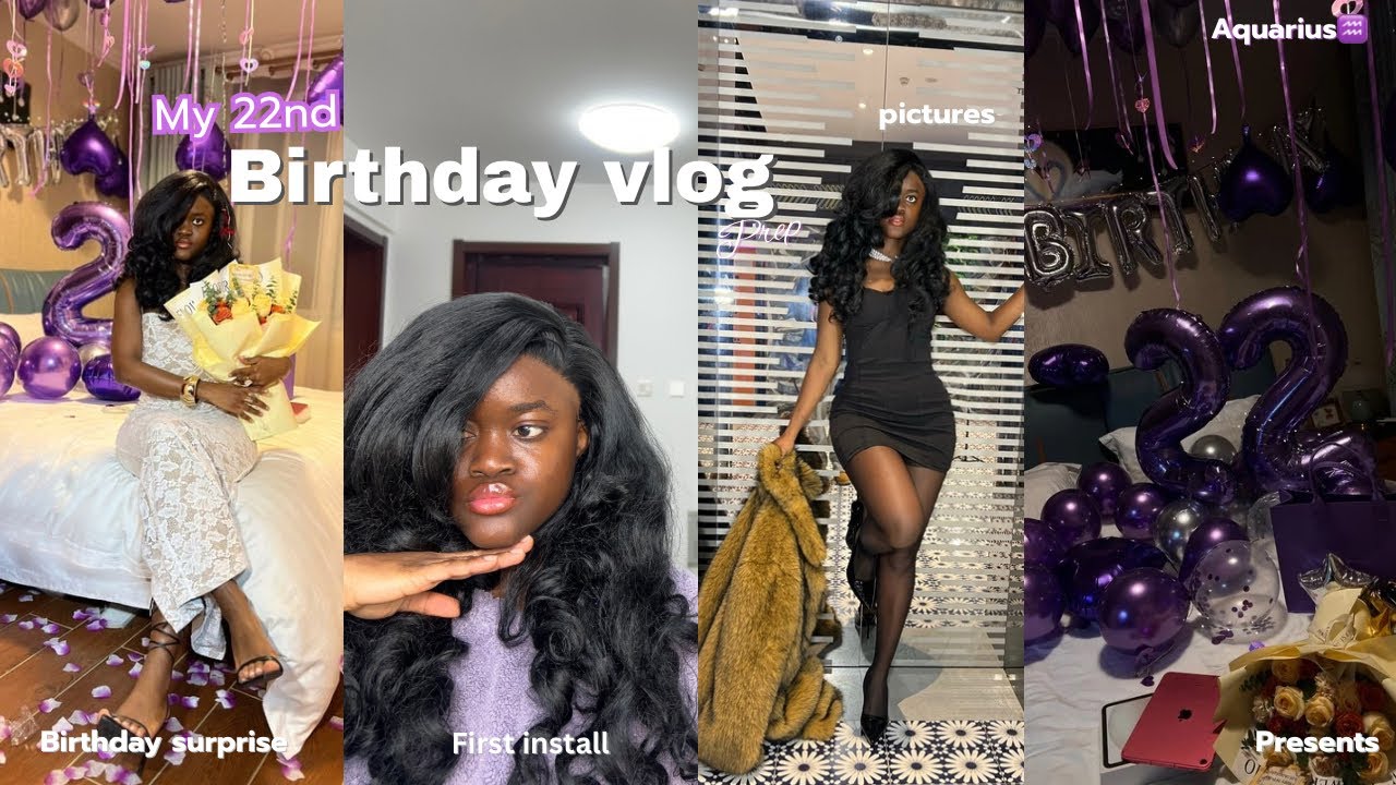 MY 22nd BIRTHDAY VLOG + FIRST TIME DOING MY OWN HAIR I* SURPRISE | * GRWM & MORE