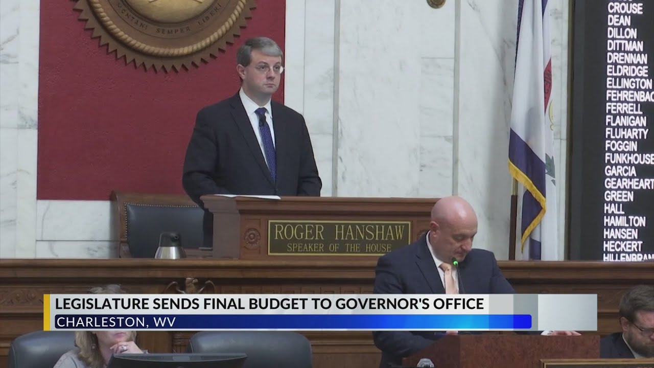 Законодательное собрание Западной Вирджинии направит окончательный вариант бюджета на подпись губ...