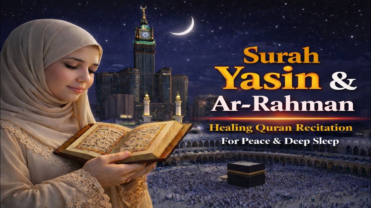 Surah Yasin & Ar-Rahman | Beautiful Quran Recitation for Peace , Healing & Deep Sleeping