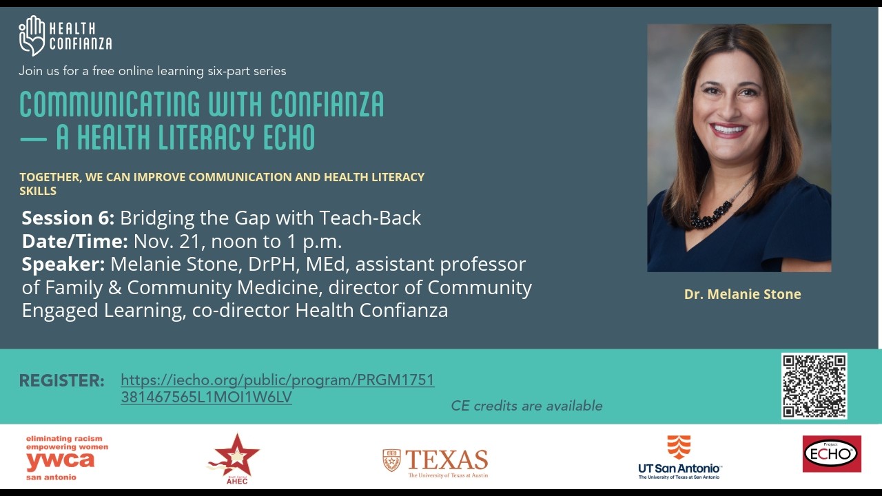 Communicating with Confianza — A Health Literacy ECHO: November 21, 2025