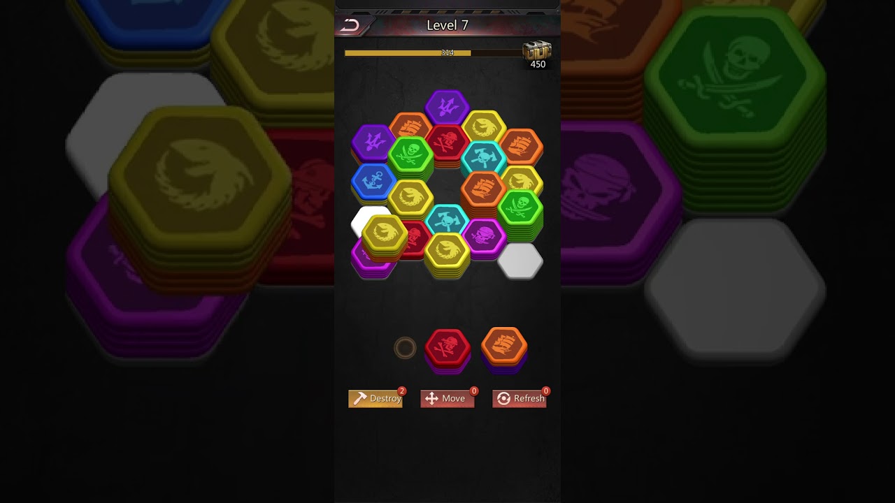 Puzzles and Survival, Mini-Game: Block Stacker Level 7 (Very Hard)