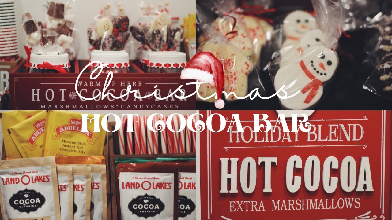 HOT COCOA BAR 2022 | CHRISTMAS DECORATE WITH ME | CHRISTMAS DECOR IDEAS 2022 | HOT CHOCOLATE STATION