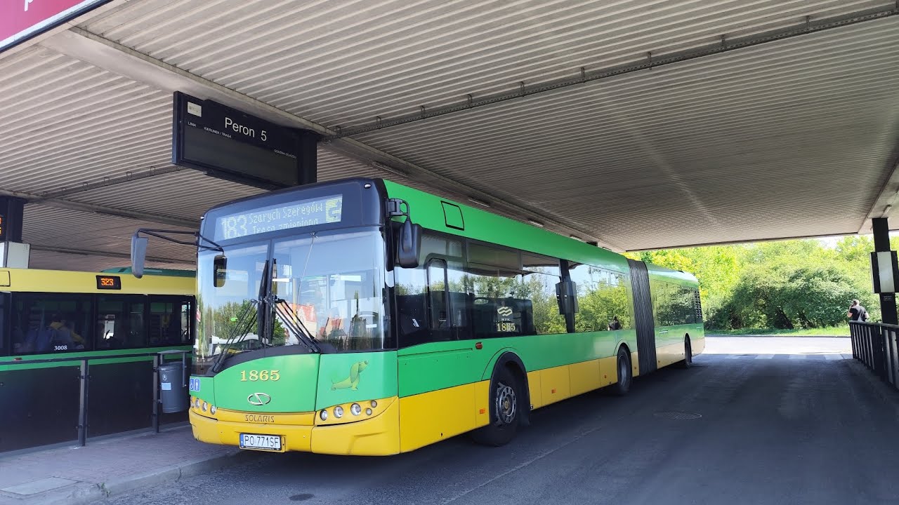 MPK Poznań | Linia 183 | Solaris Urbino 18 III #1865 | Kierunek Szarych Szeregów