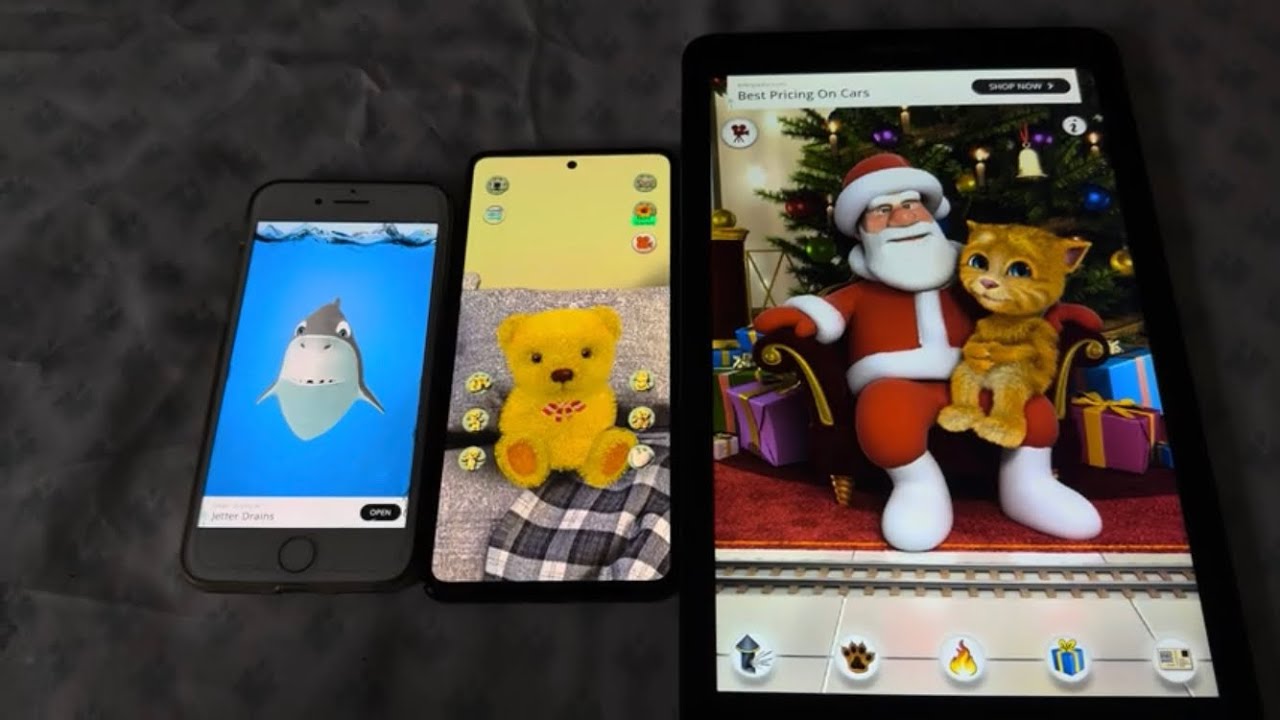 Talking Bruce The Big Shark Echo Vs Talking Bear Plush Echo Vs Santa Meets Ginger Echo (12/18/2025)