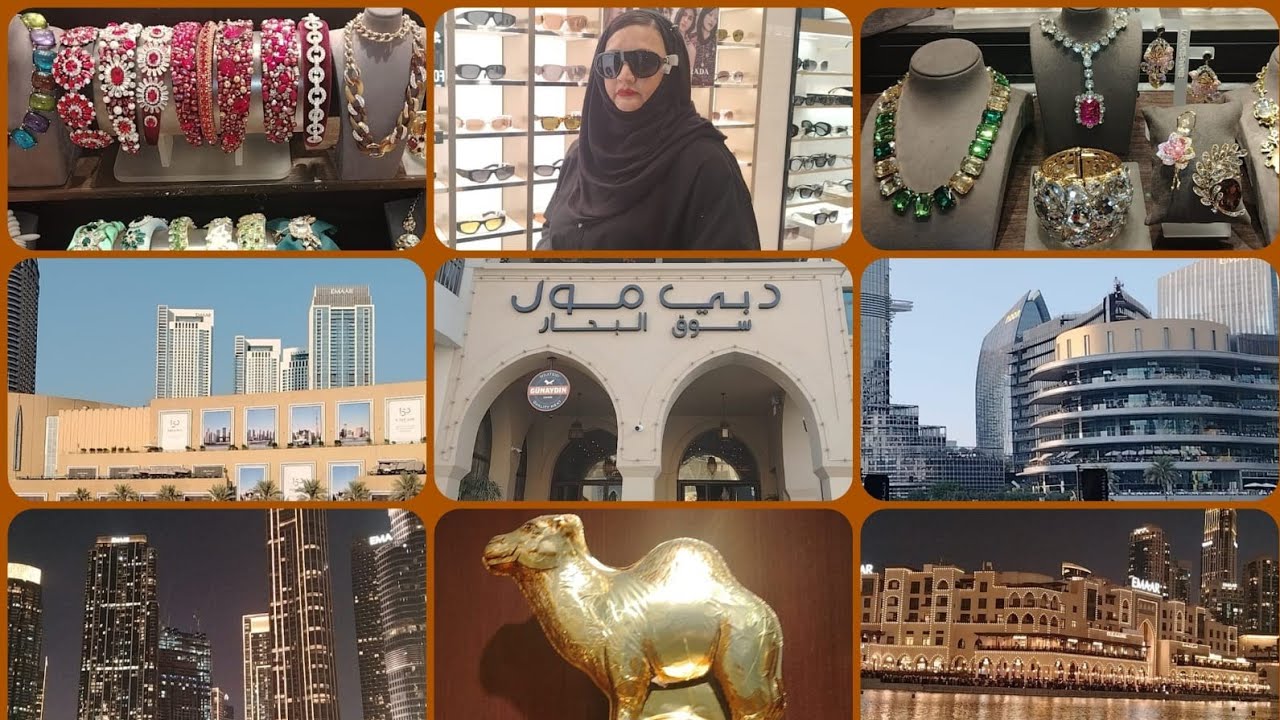 Dubai Mall - Amazing Burj Khalifa - Souk Al Bahar - Dancing Fountain ⛲ Show in Dubai UAE 🇦🇪 