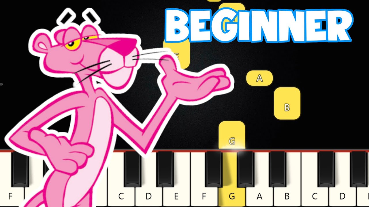 The Pink Panther Theme | Beginner Piano Tutorial | Easy Piano