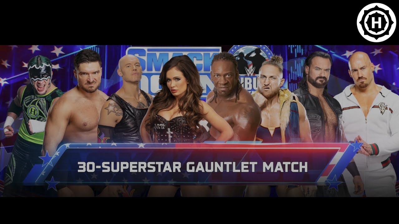 30 - SUPERSTAR GAUNTLET MATCH | ONE BY ONE | WWE
