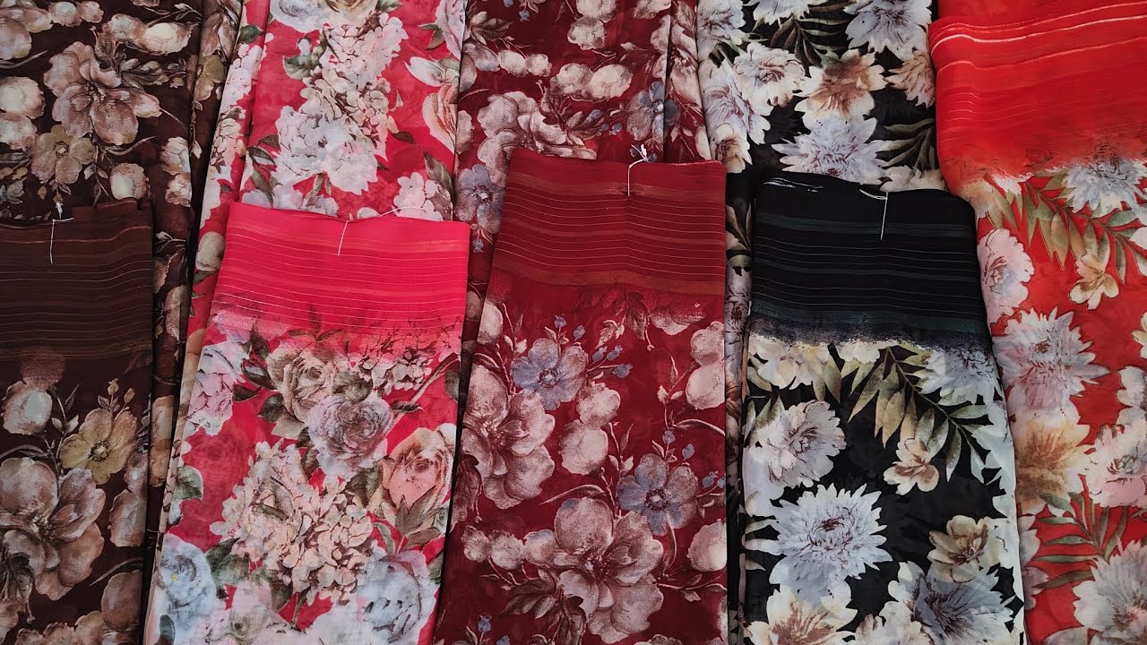Delivery Georgette sarees#dhanalaxmi69vlogs#sarees 