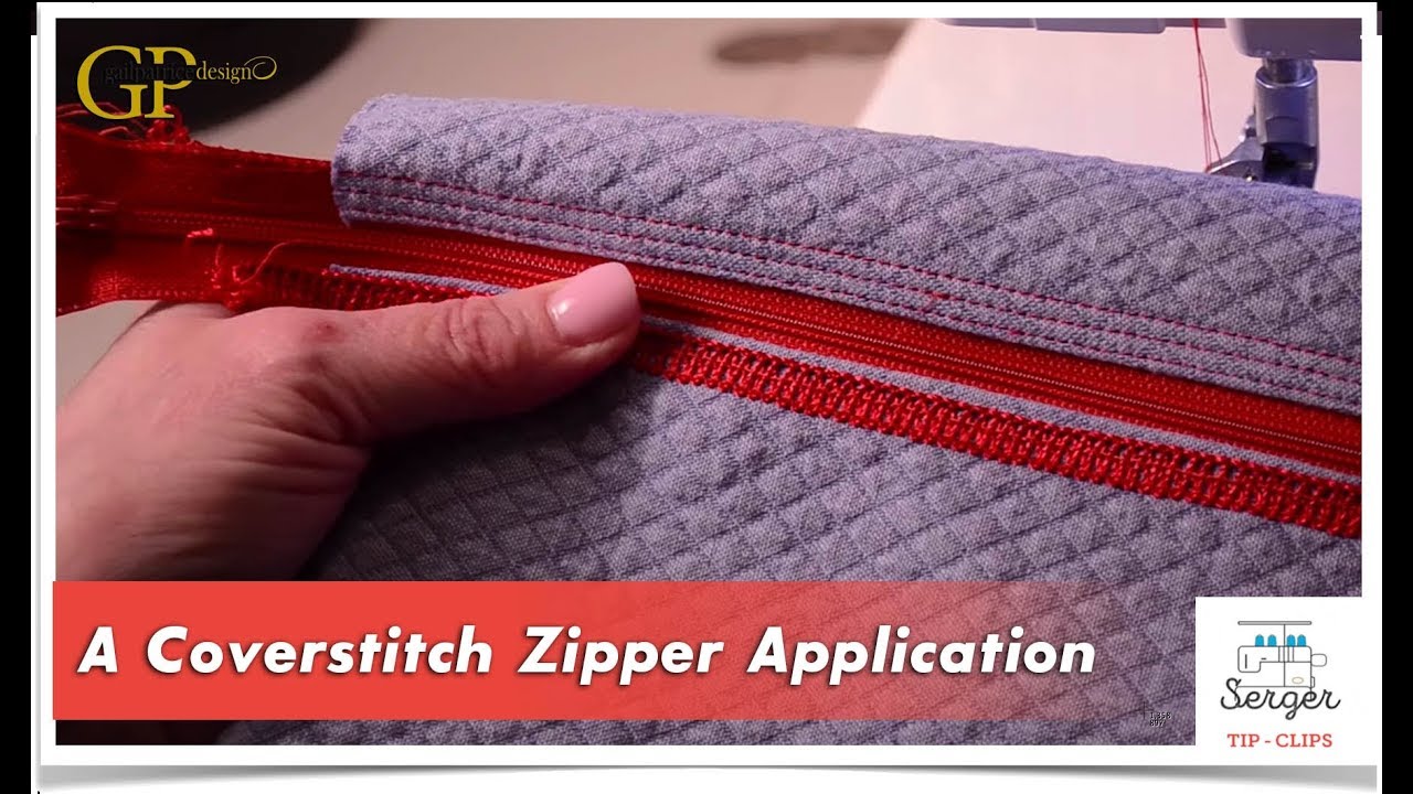 A Coverstitch Zipper Application