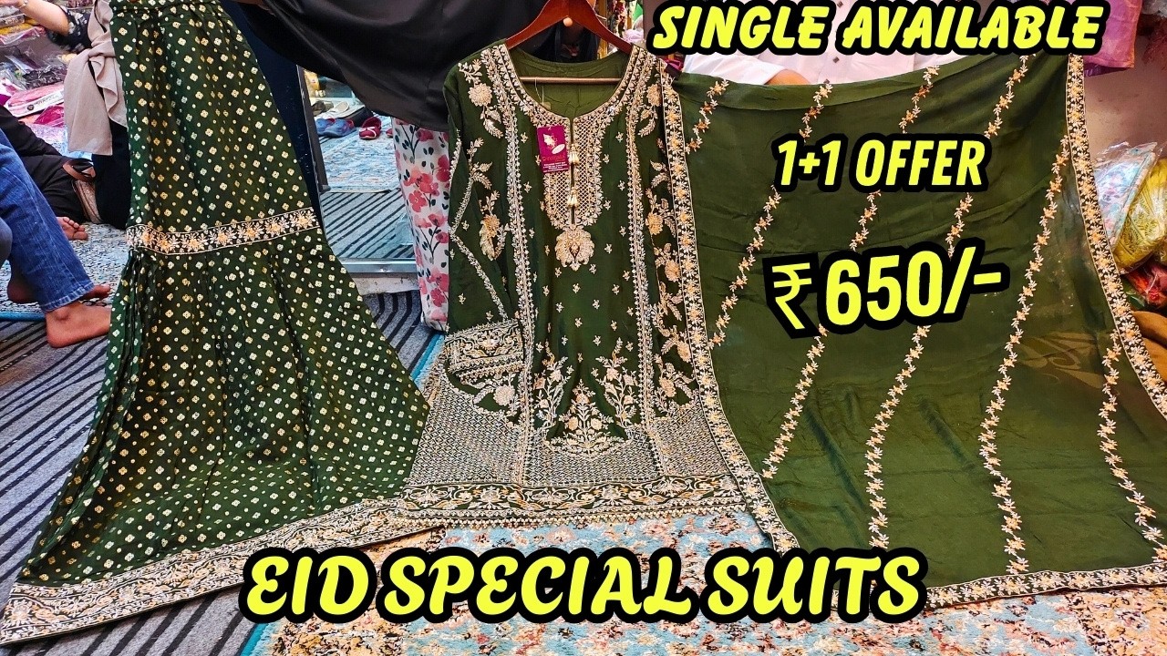 Eid Special😍 | 1+1 Premium Pakistani Suits Gota Patti Work Suits Readymade Dresses |