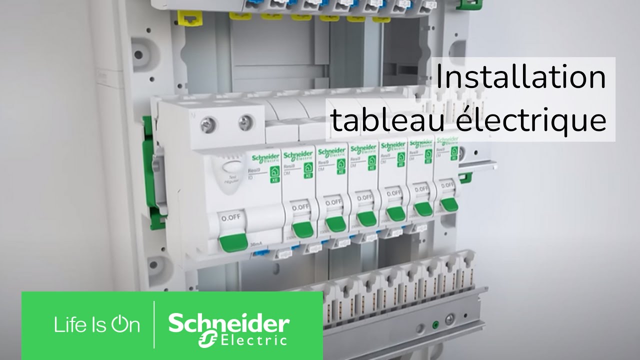 Tuto : installation et branchement tableau électrique Resi9 XE | Schneider Electric France