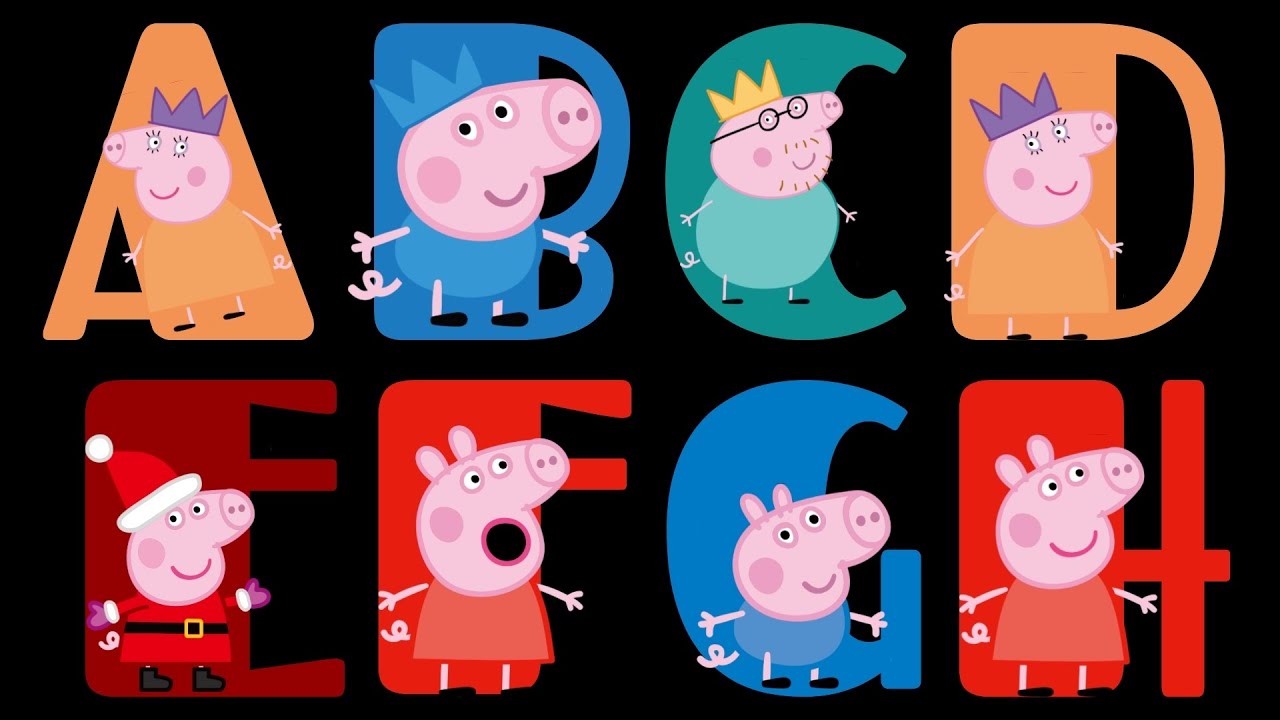Любимые вещи Свинки Пеппы от ABC: отсчёт | A, A, это буква A для Apple и до Z, @freeforlearn