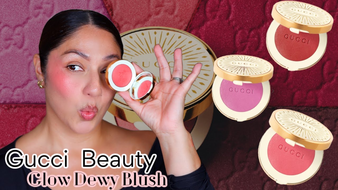 Демонстрация румян Gucci Glow Dewy Powder Blush || Новинка макияжа 2026 года