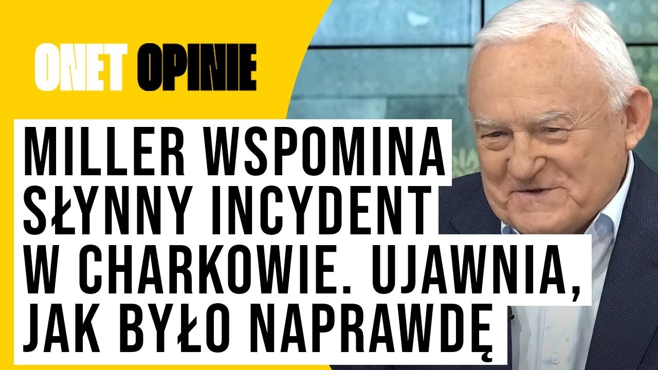 Słynny incydent w Charkowie z udziałem prezydenta Kwaśniewskiego. Miller ujawnia, jak było naprawdę