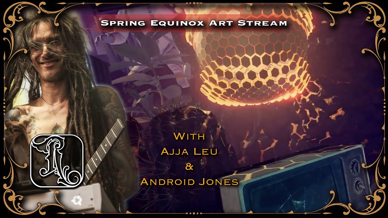 Ajja Leu & Android Jones @ the Reinventing The Tattoo Live Equinox Art Festival - Play loud!