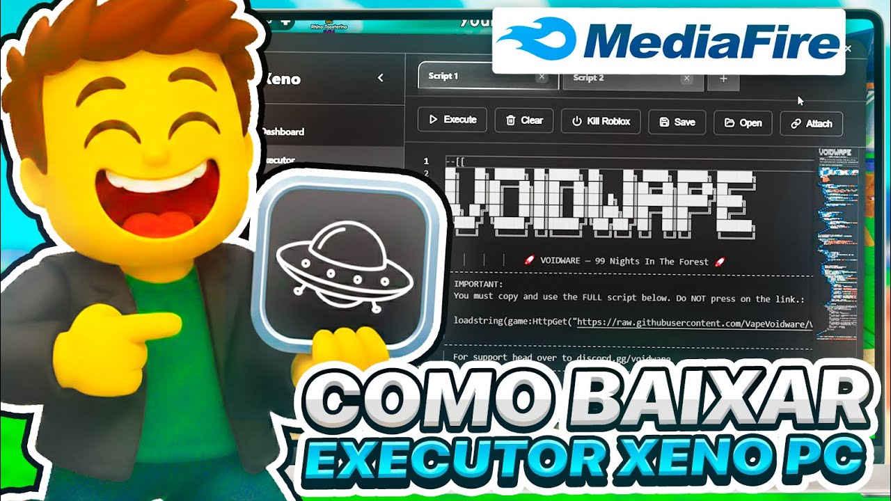 ✅LINK DIRETO! EXECUTOR Xeno SEM KEY PARA COMPUTADOR ATUALIZADO MEDIAFIRE!