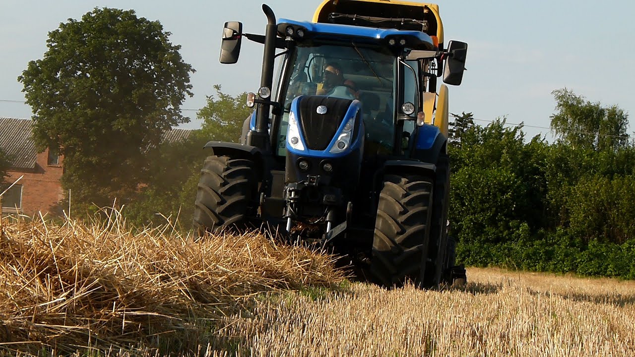 ★Ogien na polu★Prasowanie slomy 2020★New Holland★