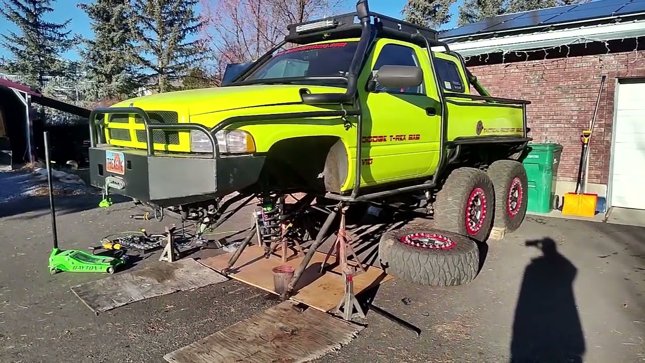 Time for some maintenance on the Dodge T-Rex 6x6