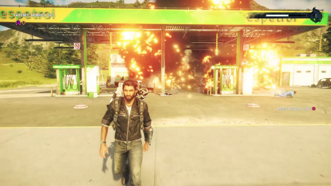 Just Cause 4 gas station explosion