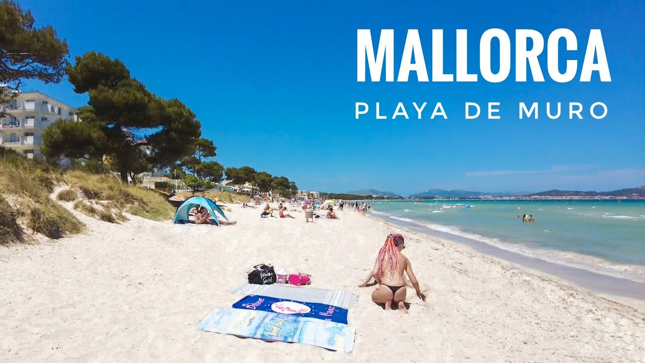 WALKING TOUR PLAYA DE MURO BEACH- MALLORCA (MAJORCA) BALEARIC ISLANDS - July 1, 2021
