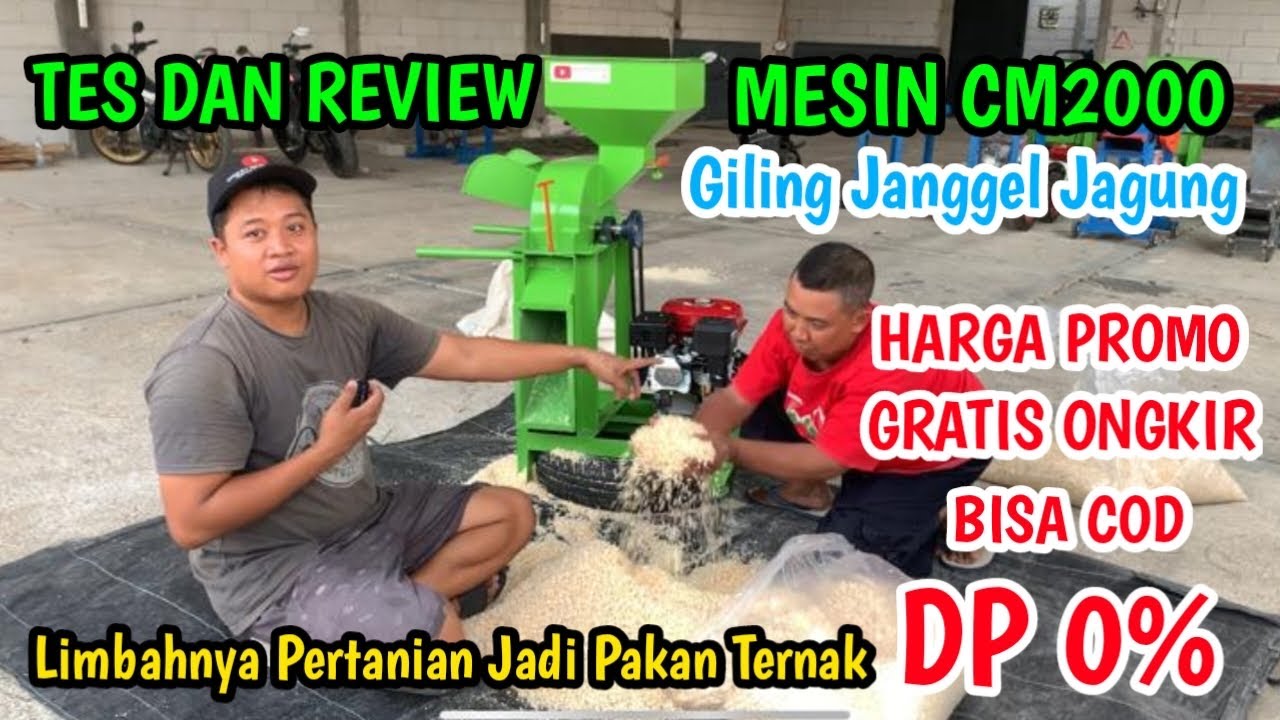 Tes Dan Review Mesin Multifungsi CM2000 Untuk Giling Jangel Jagung #mesincacahrumput