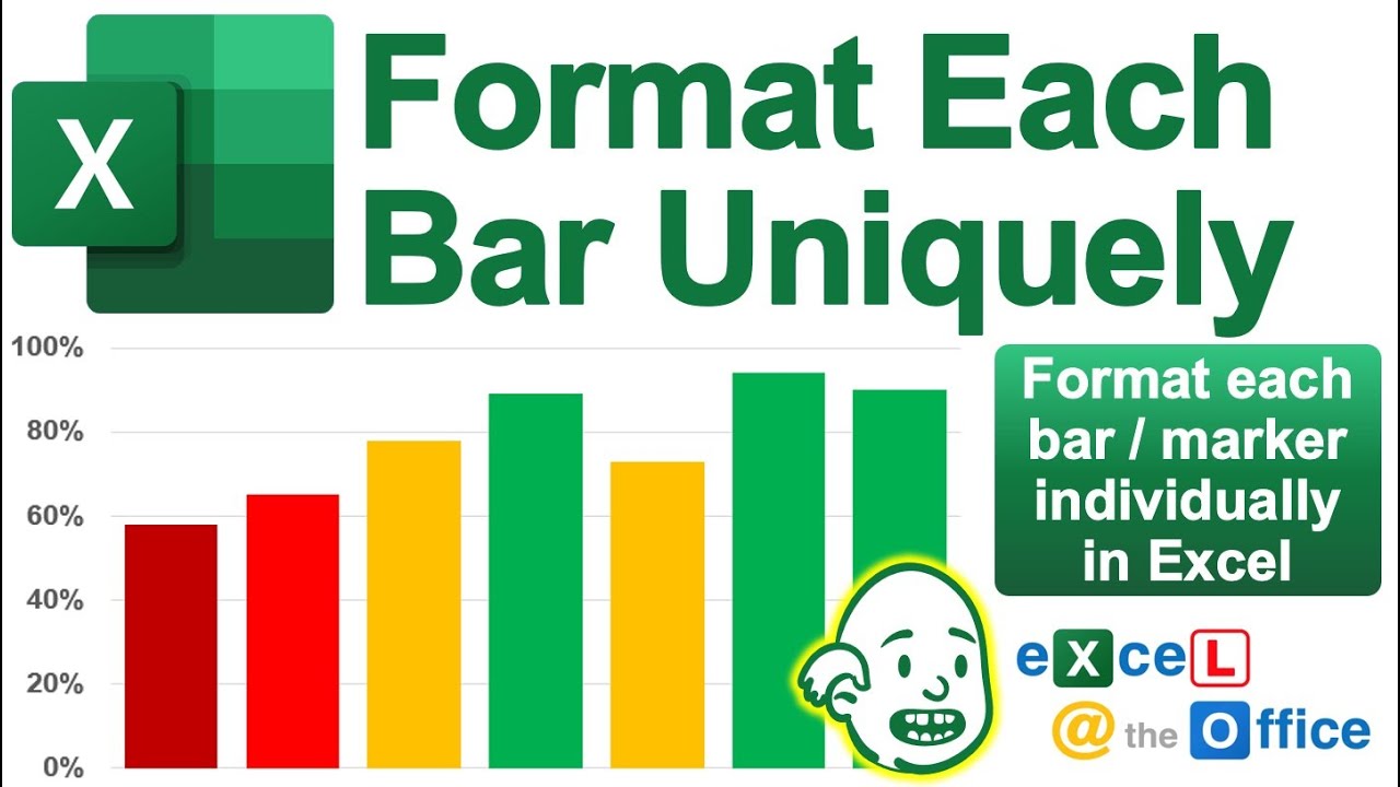 How to Change Format of Individual Bars or Markers in Excel