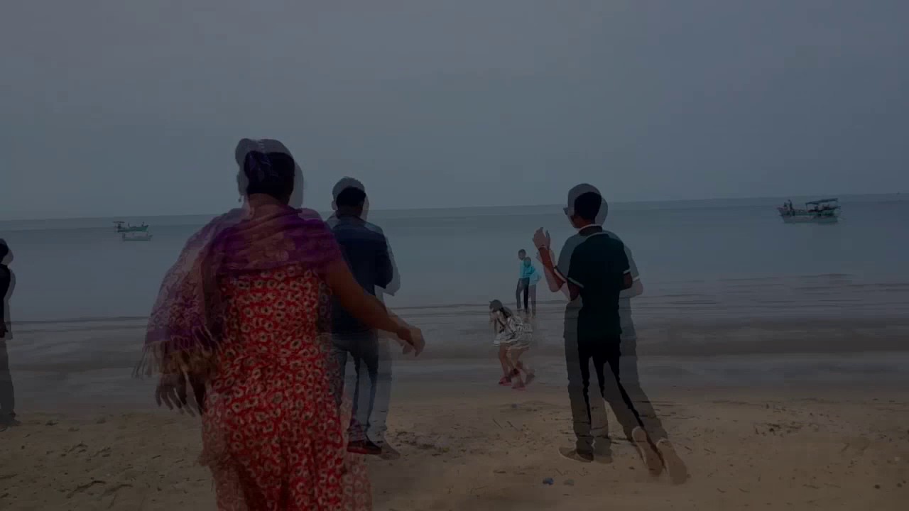 relaxing at fishing village in Cambodia 2016
