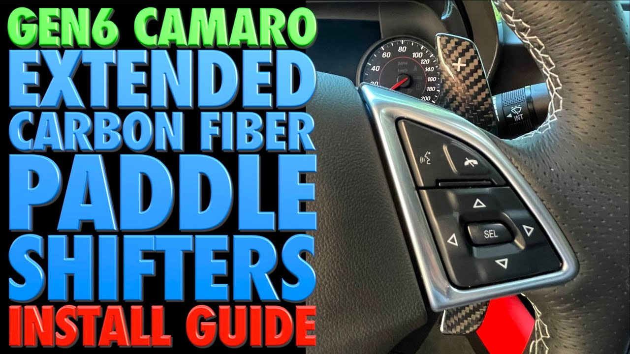 Gen6 Camaro Extended Carbon Fiber Paddle Shifters Install!