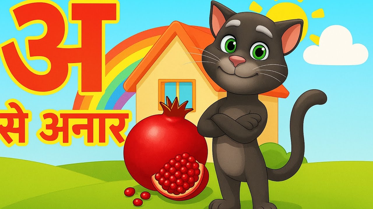 अ से अनार | Phonics Song 2 With TWO Words in 3D - Numbers Songs with Sounds for Children