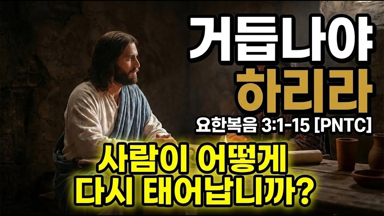 사람이 어떻게 다시 태어납니까? 니고데모의 질문과 예수님의 충격 답변 (요 3:1-15) | PNTC & NotebookLM #거듭남 #니고데모 #물과성령 #BornAgain