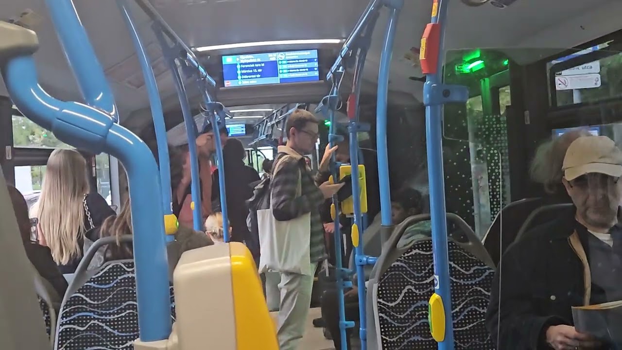 Ride on a Mercedes-Benz Citaro in Budapest, Hungary 