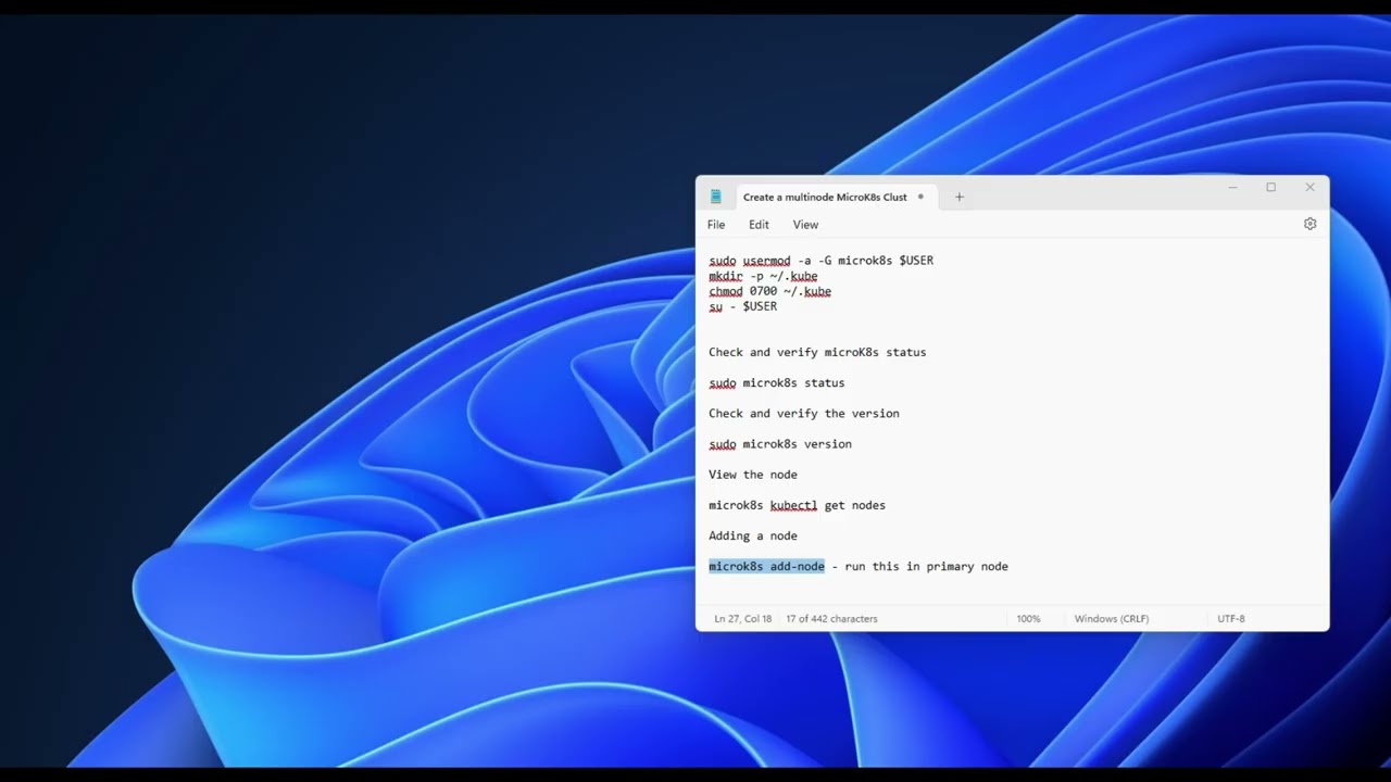 Create a multi-node Kubernetes Cluster