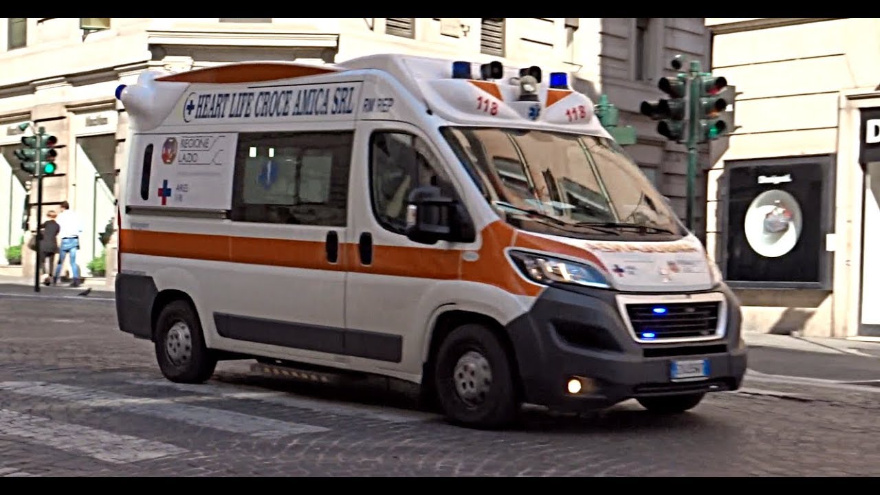 Sirena Vigili del Fuoco-Pompieri, Polizia, Carabinieri, Ambulanza in SIRENA-AZIONE a ROMA!