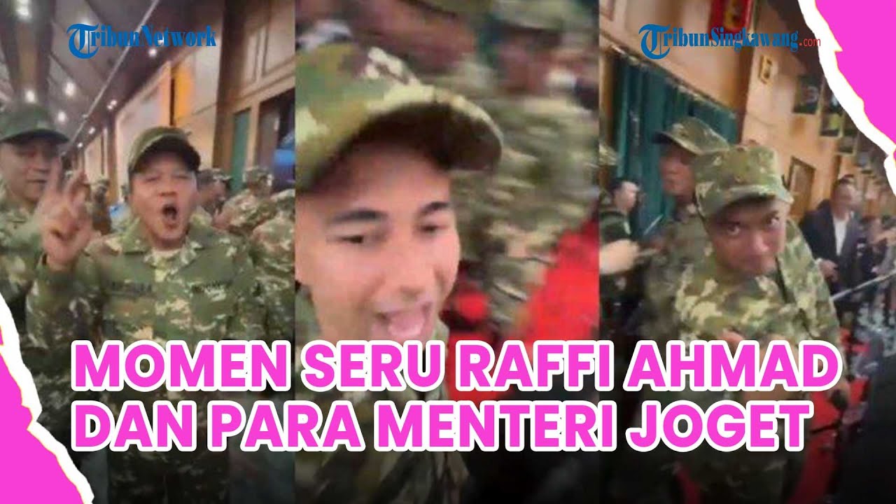 Momen Seru Raffi Ahmad dan Para Menteri Joget Dangdut Koplo saat Pembekalan di Akmil Magelang