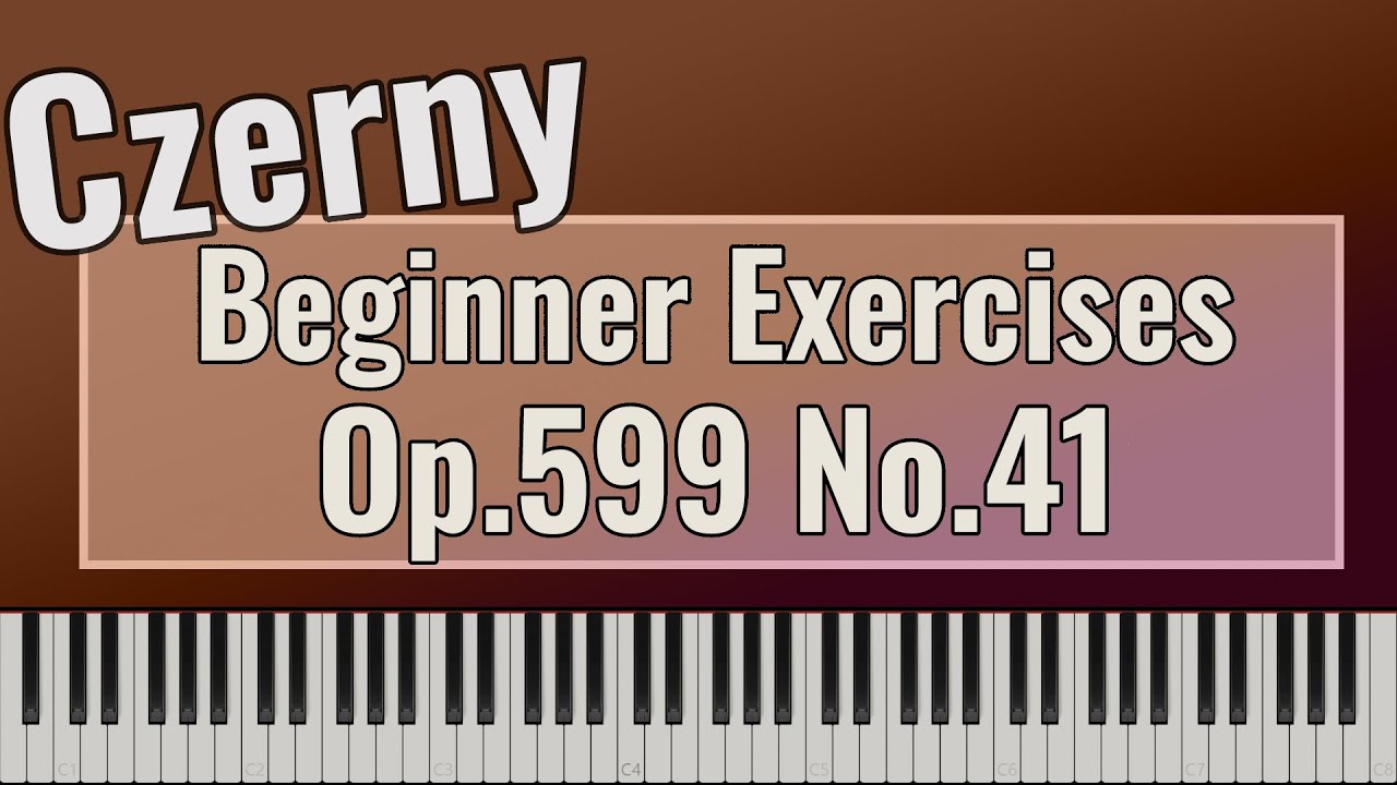 Carl Czerny - Practical Exercises for Beginners Op. 599 No. 41 - Easy Piano Tutorial