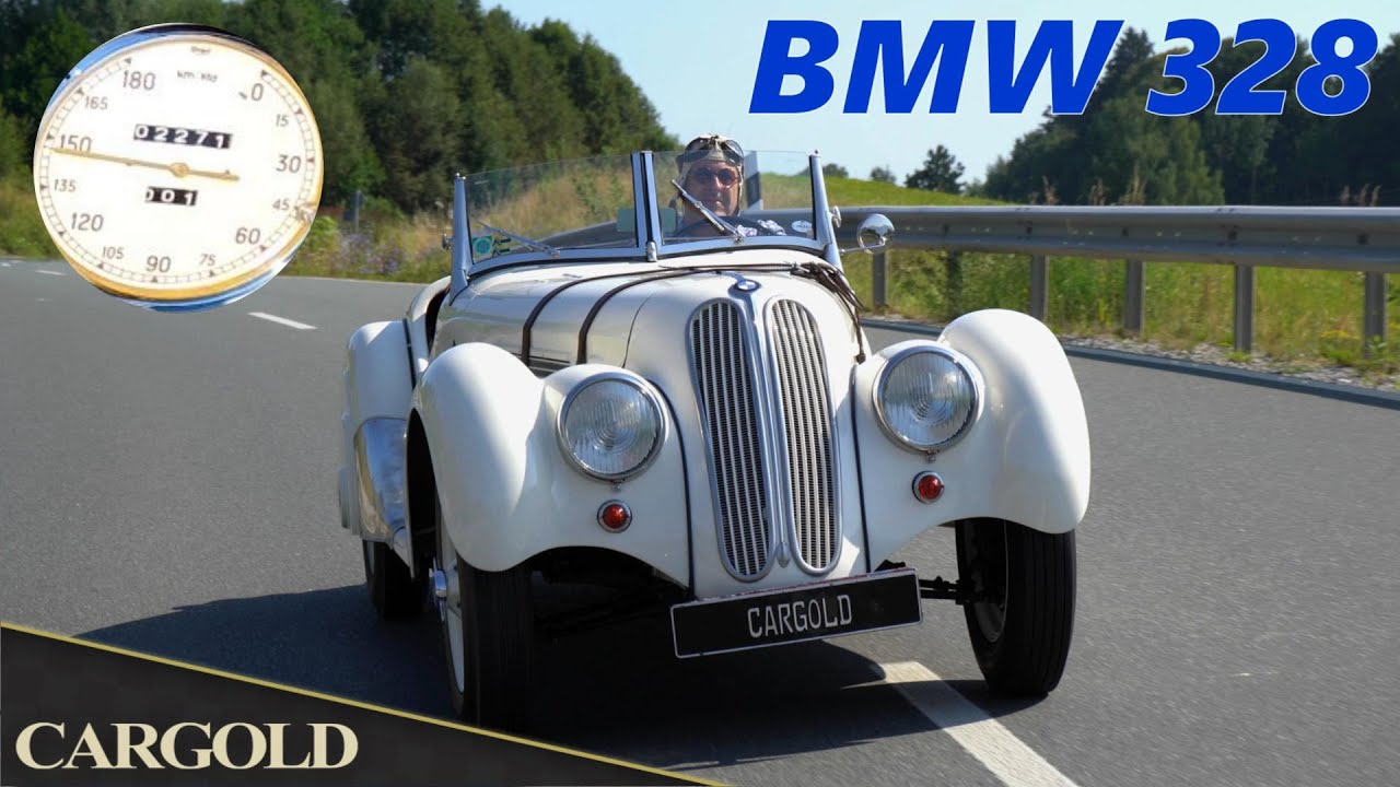 BMW 328 Roadster, 1938, Autobahn Fahrt mit einem 84 Jahre alten Oldtimer