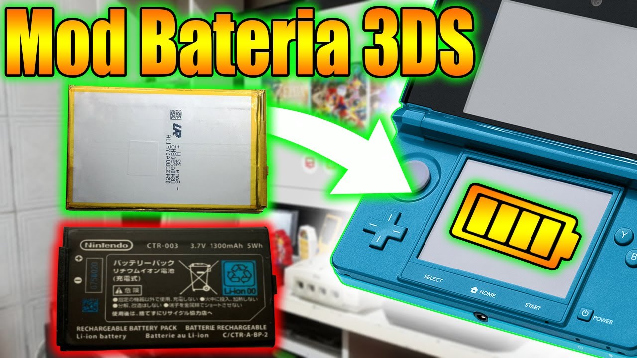 🔋 SALVEI um NINTENDO 3DS com esse MOD de BATERIA!!! 🔋
