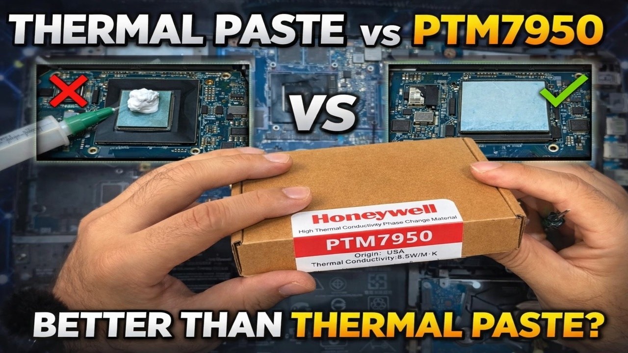 Honeywell PTM7950 on Asus Tuf gaming laptop| Before and after result| 2026