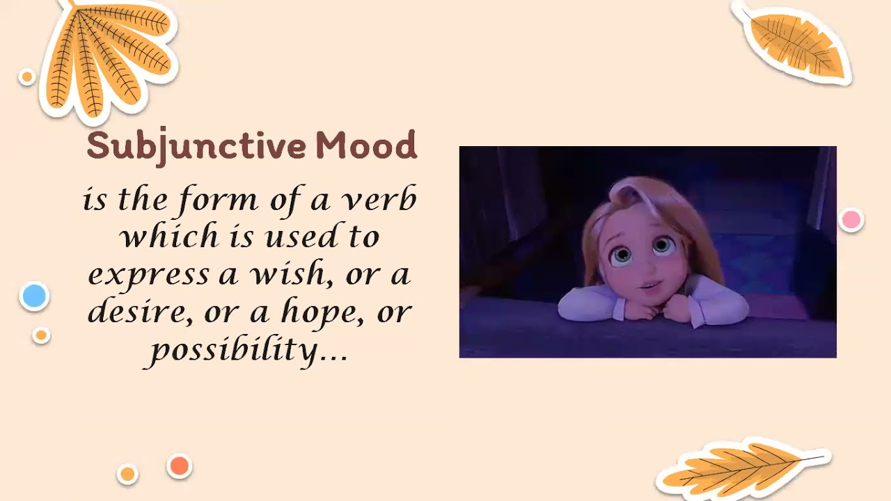 MOODS OF VERBS - INDICATIVE, IMPERATIVE AND SUBJUNCTIVE
