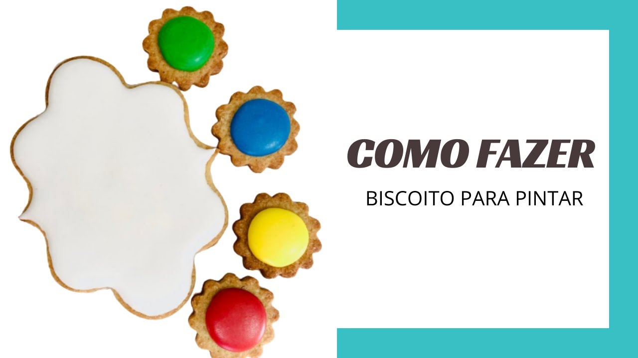 Como fazer biscoitos para colorir! #biscoitosdecorados