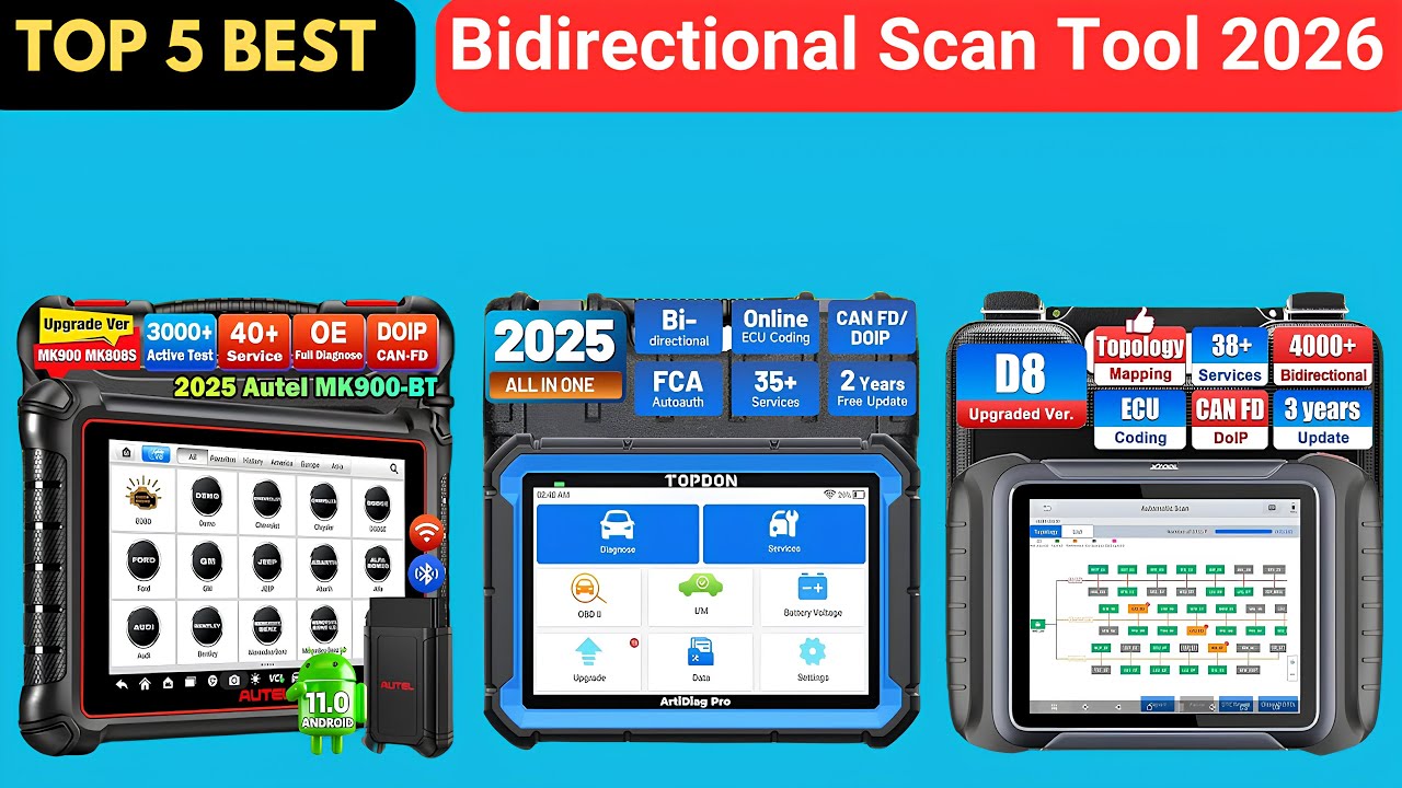 Best Bidirectional Scan Tool 2026 | Top 5 Best Bidirectional Scan Tool Review
