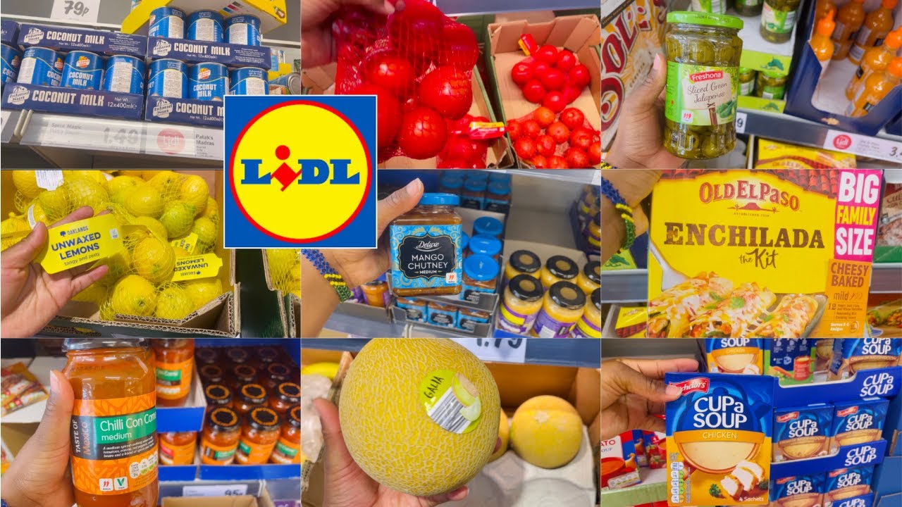 LIDL GROCERY SHOPPING HAUL, NEW IN LIDL, CHEAP FOOD SHOPPING LIDL LONDON, LESS THAN 20 POUNDS